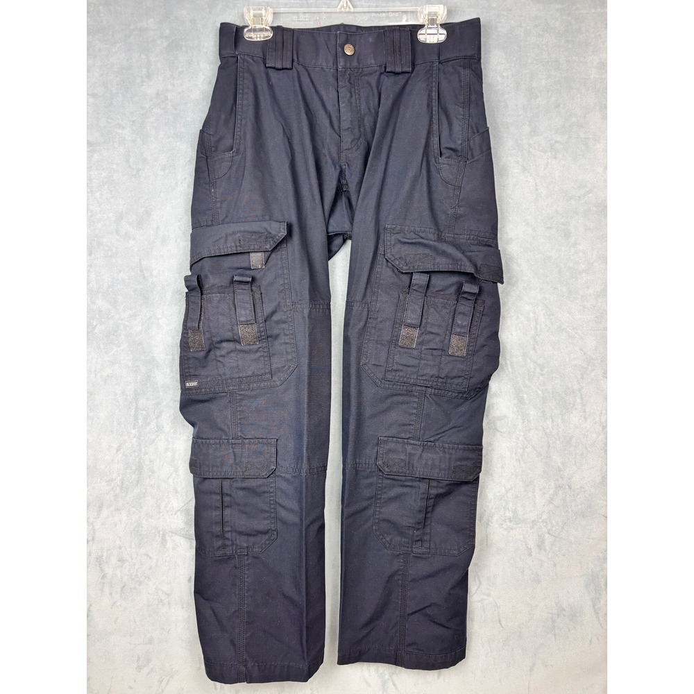 5.11 Tactical Womens Cargo Pants Navy Blue Ripstop Multi-Pocket Size 8 Regular